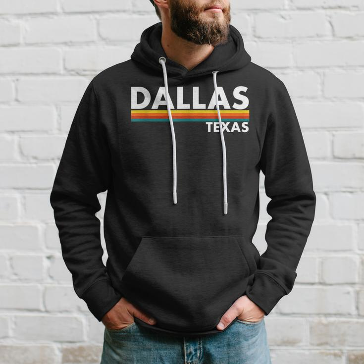Dallas - Texas - Throwback Design - Classic Hoodie Gifts for Him