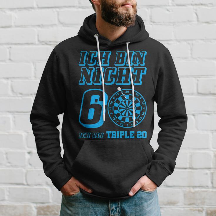 Darts 60 Geburtstag Dart Pfeil Geschenk Dartspieler Hoodie Geschenke für Ihn