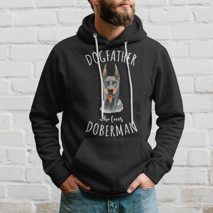 Doberman Pinscher Dad Dogfather Lover Gift Best Dog Owner Hoodie Gifts for Him