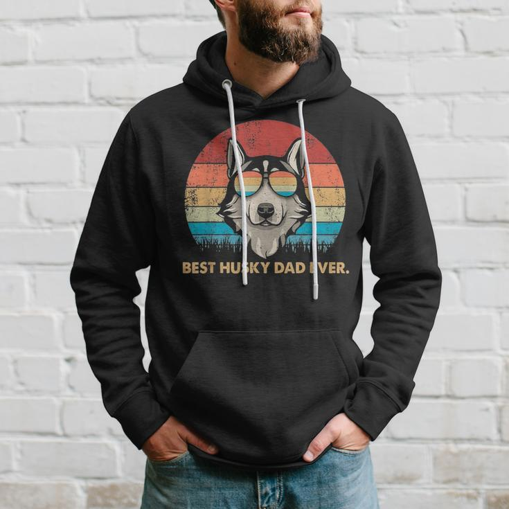 Dog Vintage Best Husky Dad EverFathers Day Gifts Hoodie Gifts for Him