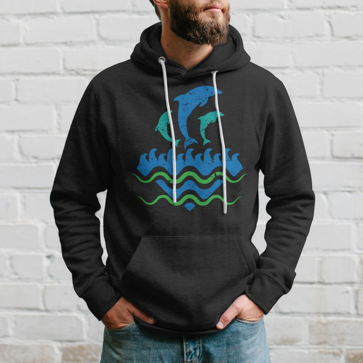 Dolphins In The Sea Hoodie Gifts for Him
