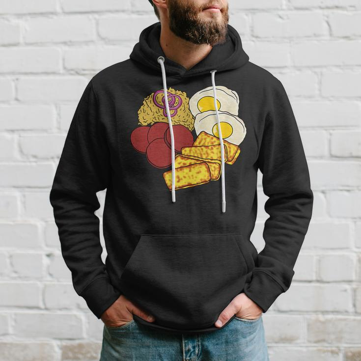 Dominican Republic Favorite Food | Mangú Salami Queso Frito Hoodie Gifts for Him