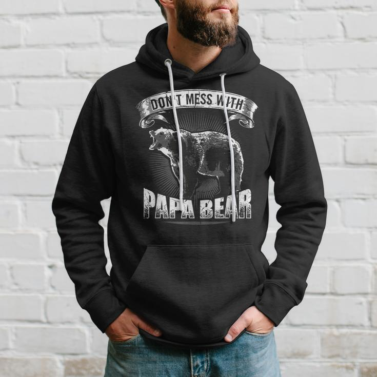 Dont Mess With Papa Bear Dad Camping Grizzly Camper Camp Hoodie Gifts for Him