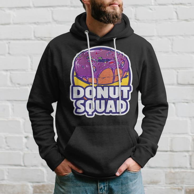 Donut Squad Retro Funny Baked Fried Donuts Party Hoodie Gifts for Him