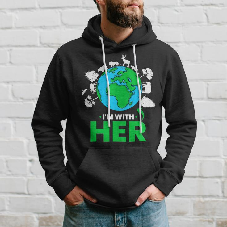Earth Day Im With Her Mother Earth World Environmental Hoodie Gifts for Him
