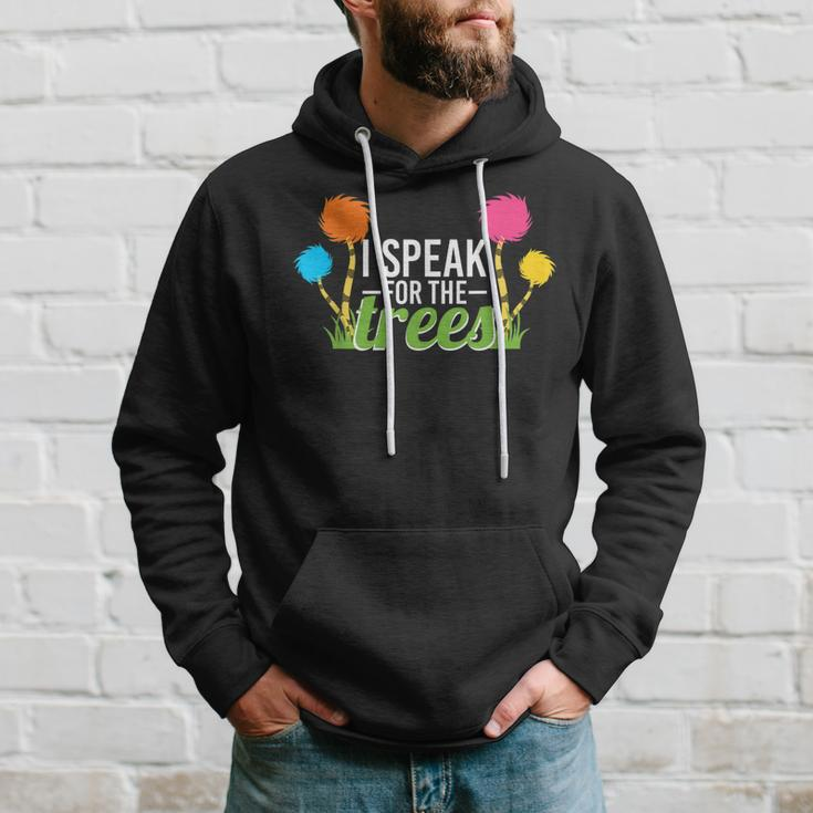 Earth Day Nature Lover Design Speak For The Trees Hoodie Gifts for Him