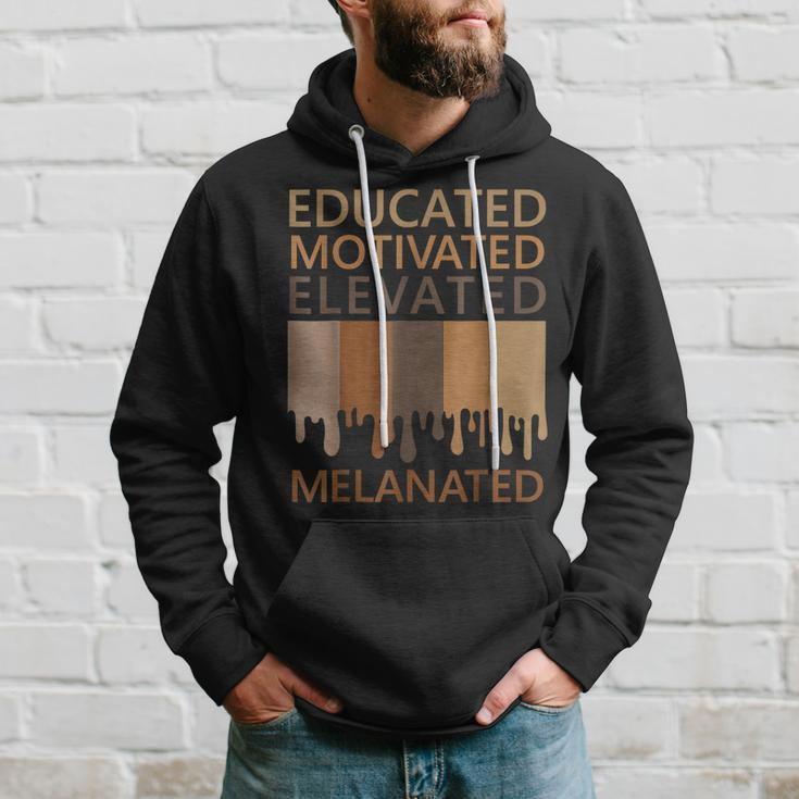 Educated Motivated Elevated Melanated V3 Hoodie Gifts for Him
