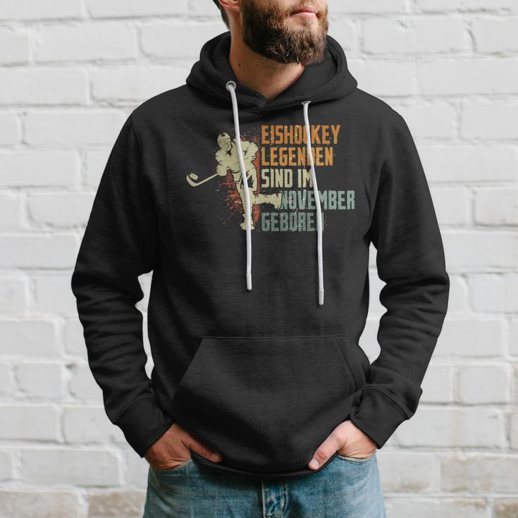 Eishockey Legenden Sind Im November Geboren Geburtstag Motiv Hoodie Geschenke für Ihn