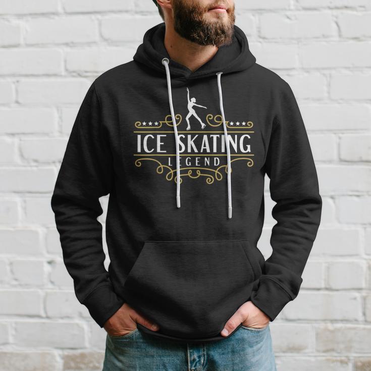 Eiskunstlauf-Legende Schwarzes Hoodie, Stilvoll für Eislaufbegeisterte Geschenke für Ihn