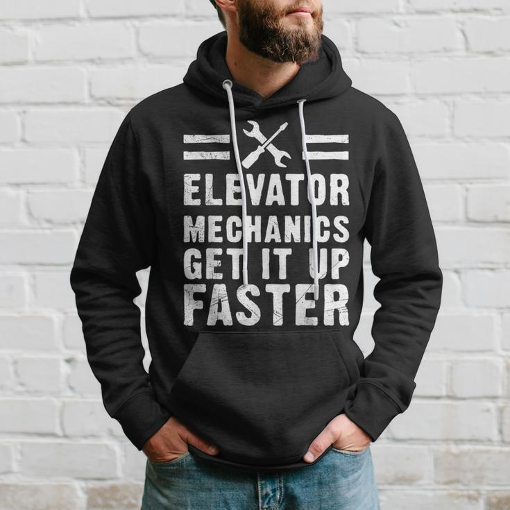 Elevator Mechanic Adult Humor Funny Hoodie Gifts for Him