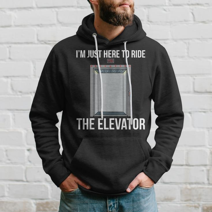Elevator Mechanic Engineer Ride The Elevator Technician Hoodie Gifts for Him