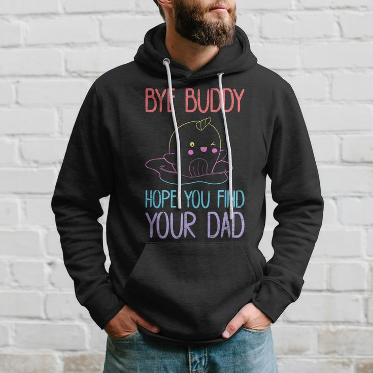 Elf Bye Buddy Narwhal - Orca Narwhal Men Hoodie Graphic Print Hooded Sweatshirt Gifts for Him