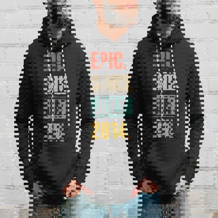 Epic Since July 2014 - Birthday 9Th Decoration Funny Hoodie Gifts for Him