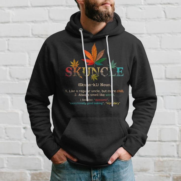 Fathers Day Funny Retro Vintage Uncle Wear Skuncle Skunkle Hoodie Gifts for Him