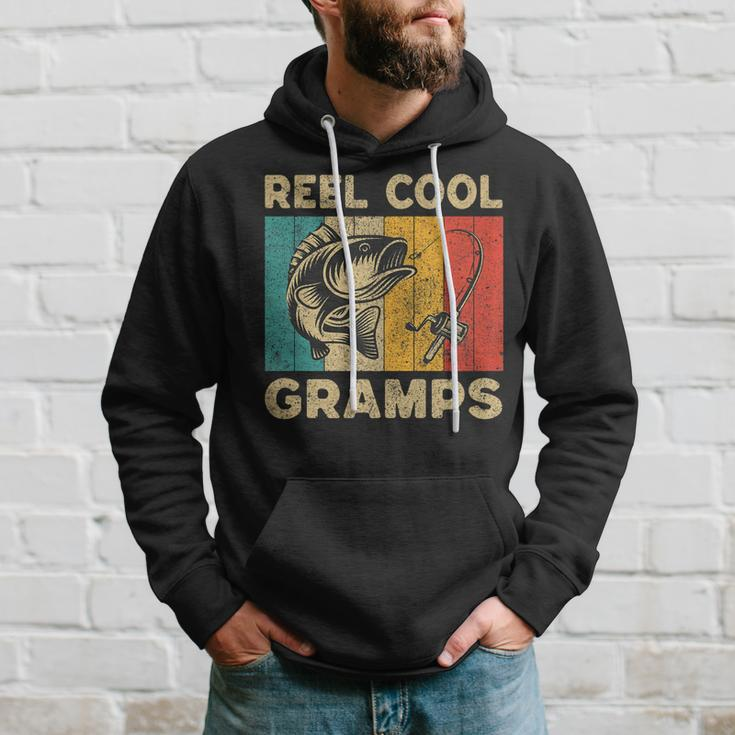 Fathers Day Present Funny Fishing Reel Cool Gramps  Hoodie Gifts for Him