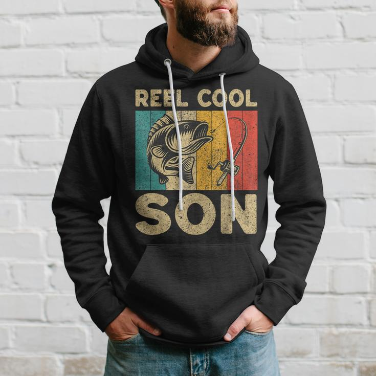Fathers Day Present Funny Fishing Reel Cool Son Hoodie Gifts for Him