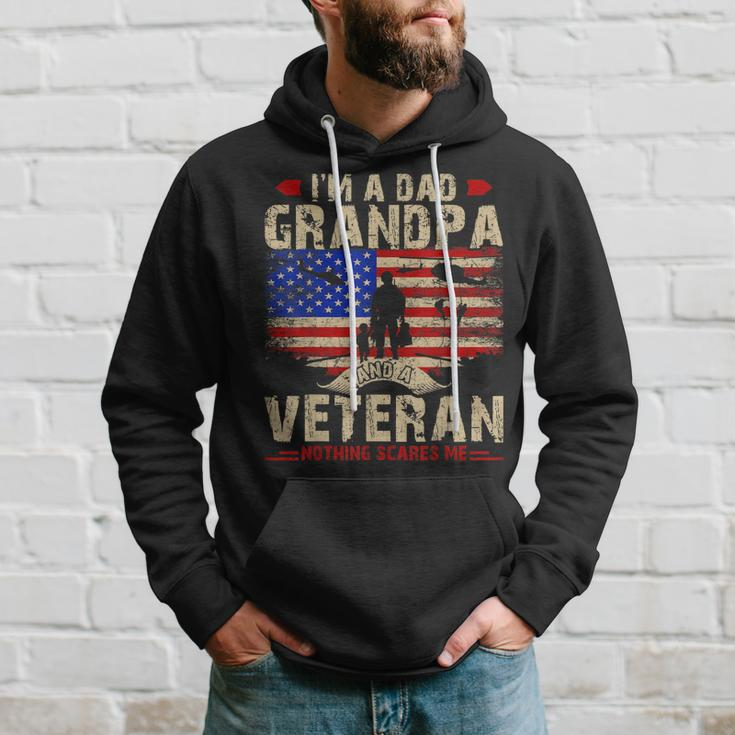 Fathers Day Veterans Day Im A Dad Grandpa And A Veteran Hoodie Gifts for Him