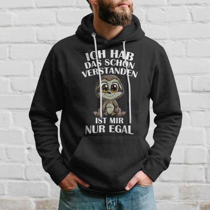 Faultierbaby Ich Hab Das Schon Verstanden Ist Mir Nur Egal Hoodie Geschenke für Ihn