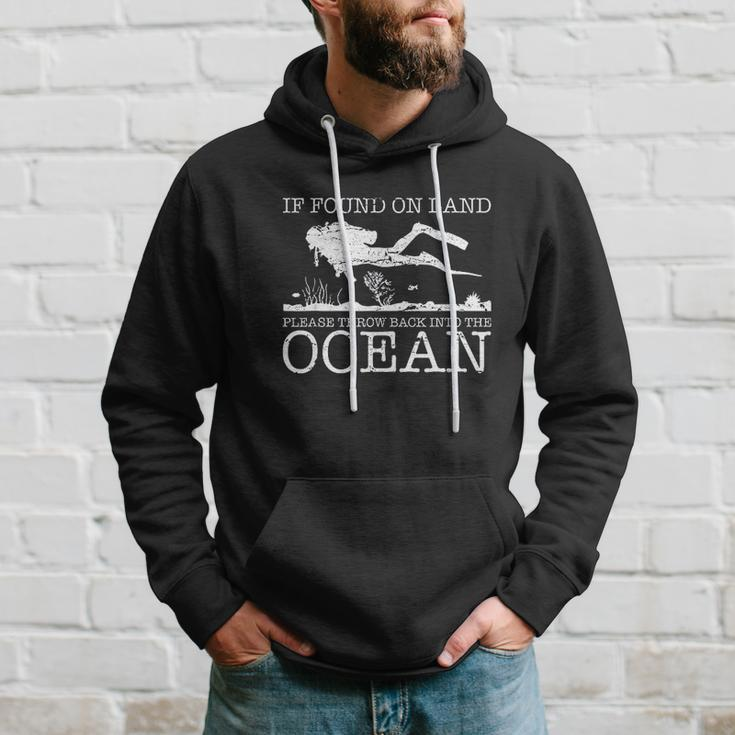 If Found On Land Scuba Diving Diver Men Hoodie Gifts for Him