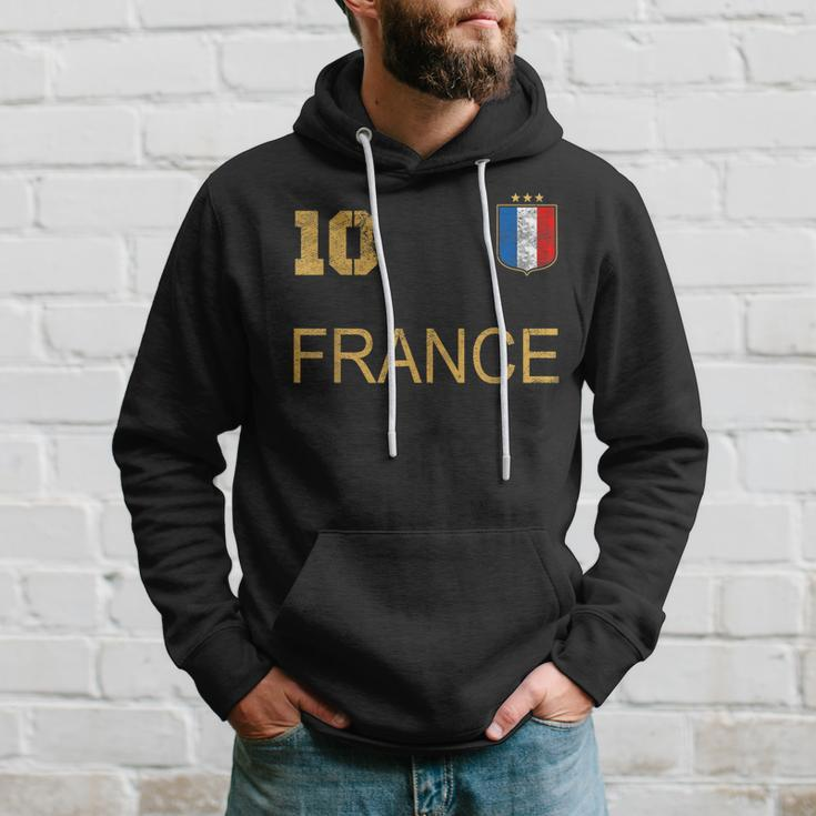 France Jersey Number Ten Soccer French Flag Futebol Fans V2 Hoodie Gifts for Him