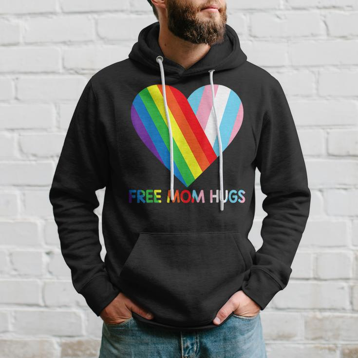 Free Mom Hugs Lgbt Pride Transgender Rainbow Flag Hoodie Gifts for Him