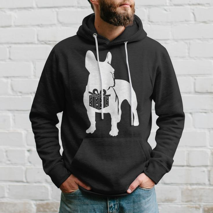 French Bulldog Christmas Dog Frenchie Puppy X-Mas Pajama Men Hoodie Graphic Print Hooded Sweatshirt Gifts for Him