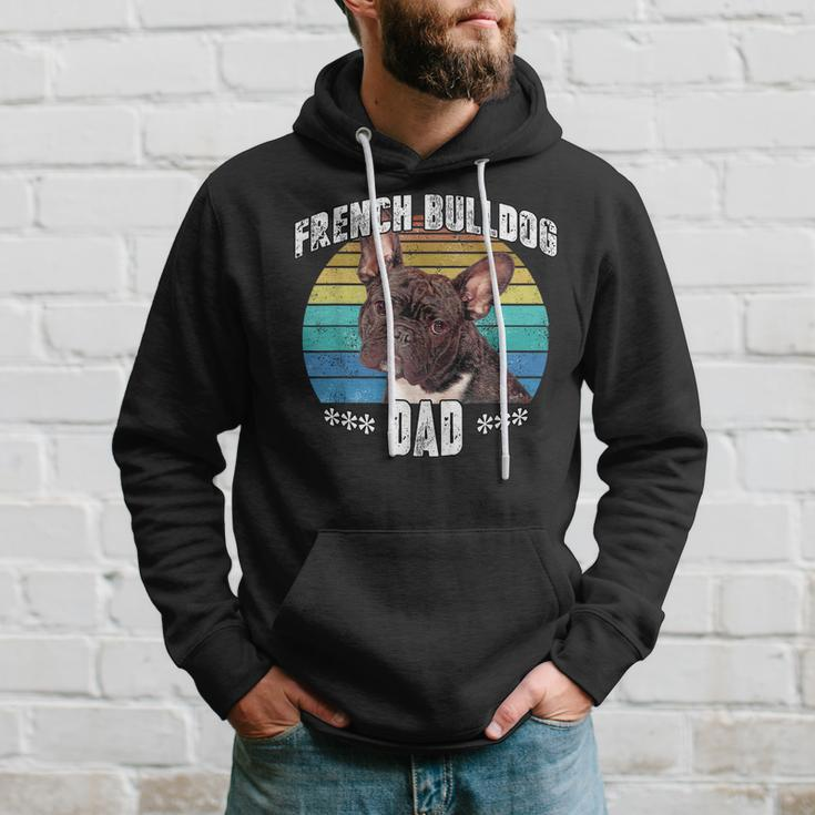 French Bulldog Frenchie Brindle Dad Daddy Fathers Day Gift Hoodie Gifts for Him