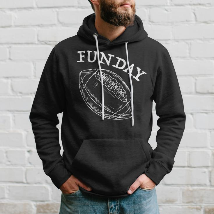 Funday American Football Dad Fathers Day Son Daddy Matching Hoodie Gifts for Him