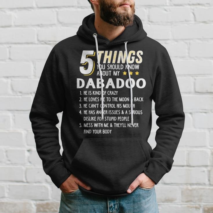Funny 5 Things Grandpa Dabadoo Crazy Gift Idea Hoodie Gifts for Him