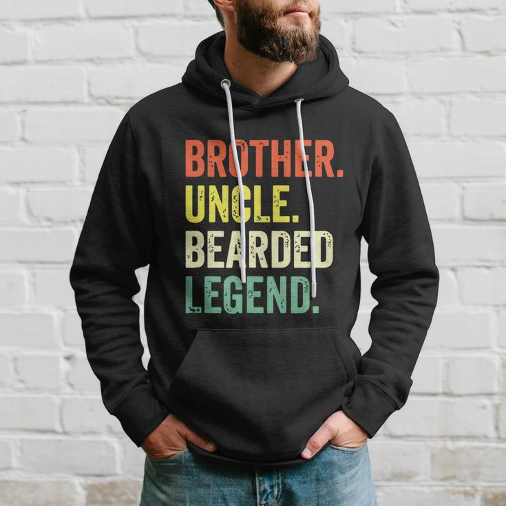 Funny Bearded Brother Uncle Beard Legend Vintage Retro Hoodie Gifts for Him