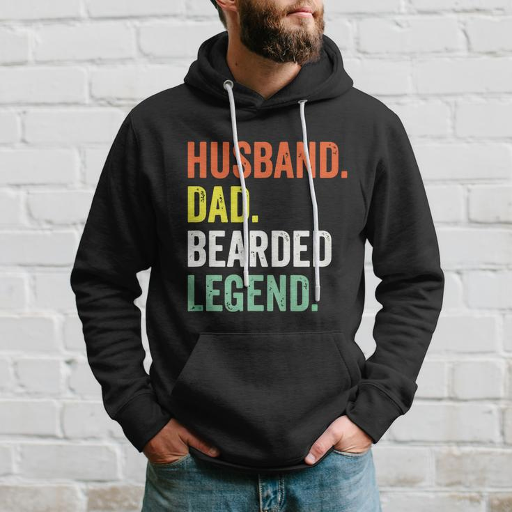 Funny Bearded Husband Dad Beard Legend Vintage V2 Hoodie Gifts for Him