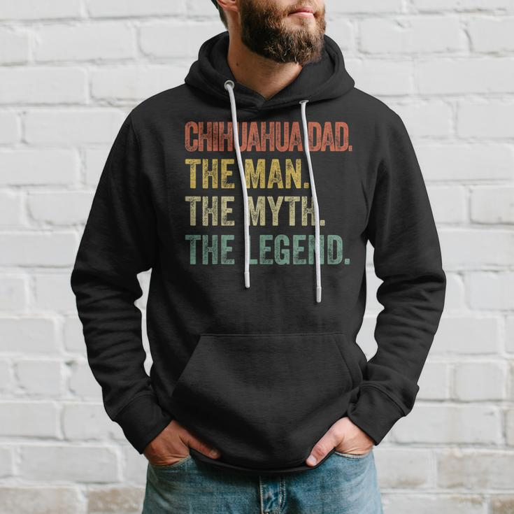 Funny Chihuahua Dad The Man Myth Legend Retro Gift For Mens Hoodie Gifts for Him