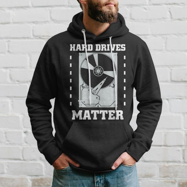 Funny ComputerHard Drives Matter Geek Men Hoodie Graphic Print Hooded Sweatshirt Gifts for Him