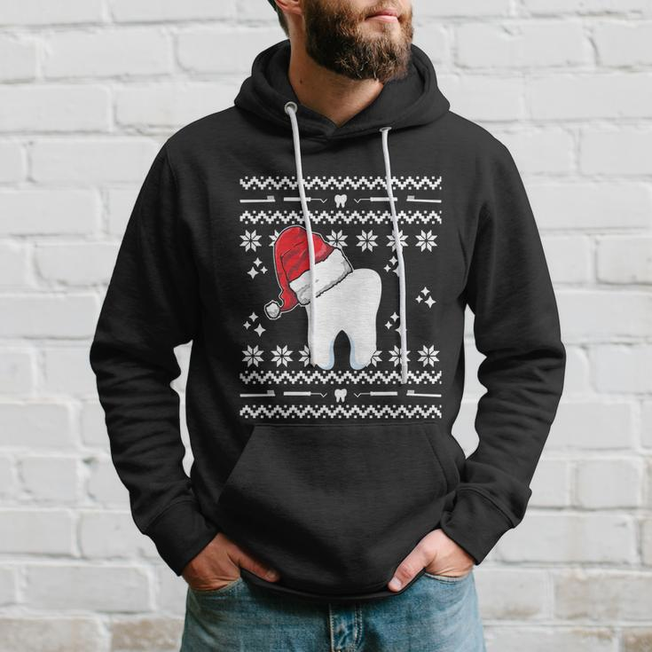 Funny Dentist Xmas Tooth Dental Assistant Ugly Christmas Gift Hoodie Gifts for Him