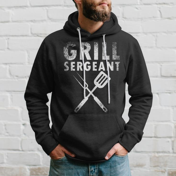 Funny Fathers Day Gift Grill Sergeant Grilling Dad Vintage V2 Hoodie Gifts for Him