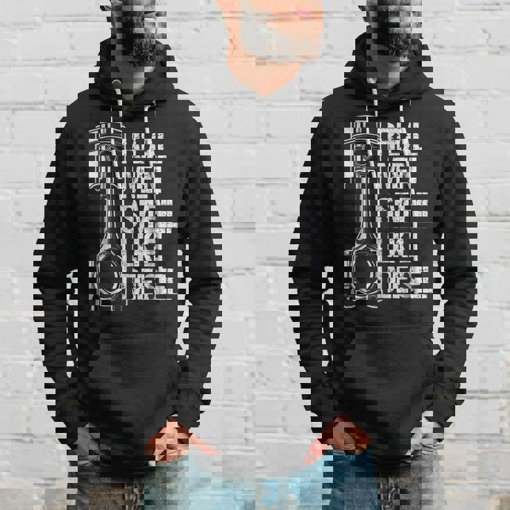 Funny MechanicReal Men Smell Like Diesel Gift Hoodie Gifts for Him