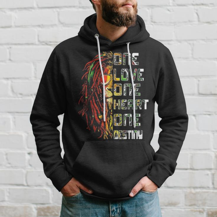 Funny One Love One Heart Retro Bob Marley Love Music Hoodie Gifts for Him