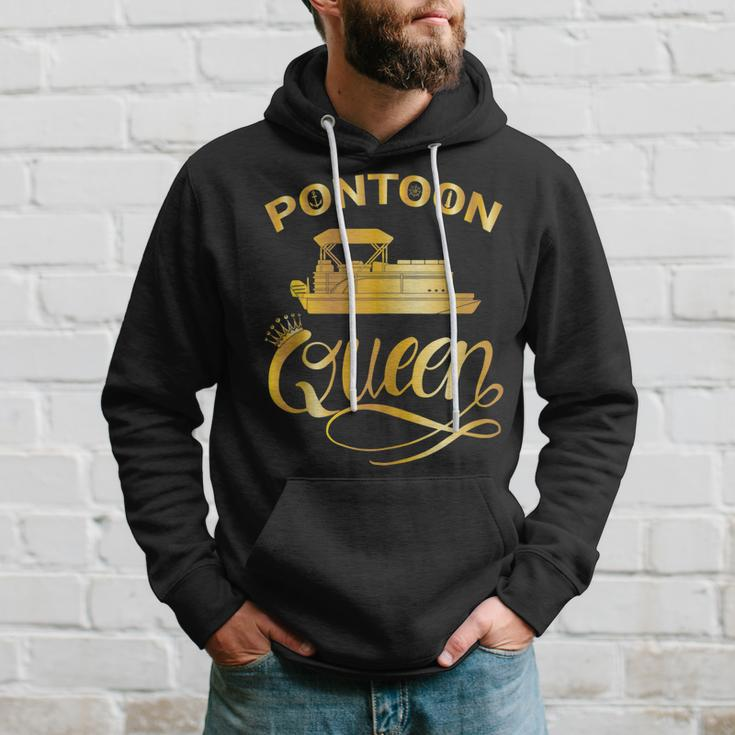 Funny Pontoon Queen Pontoon Boating Accessories Hoodie Gifts for Him