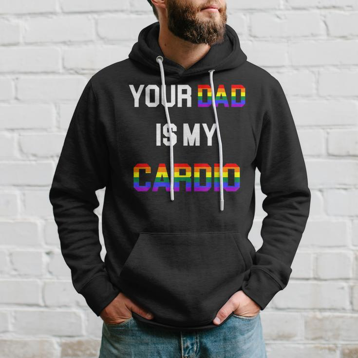 Funny Quote Your Dad Is My Cardio Lgbt Lgbtq Hoodie Gifts for Him