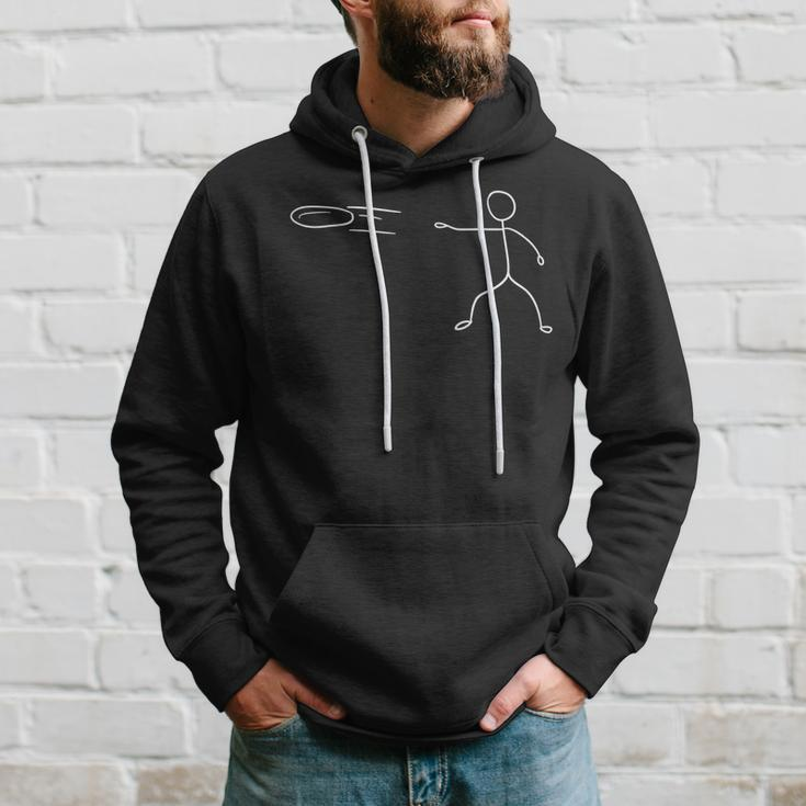 Funny Stickman Disc Golf Player Sports Lover Hoodie Gifts for Him