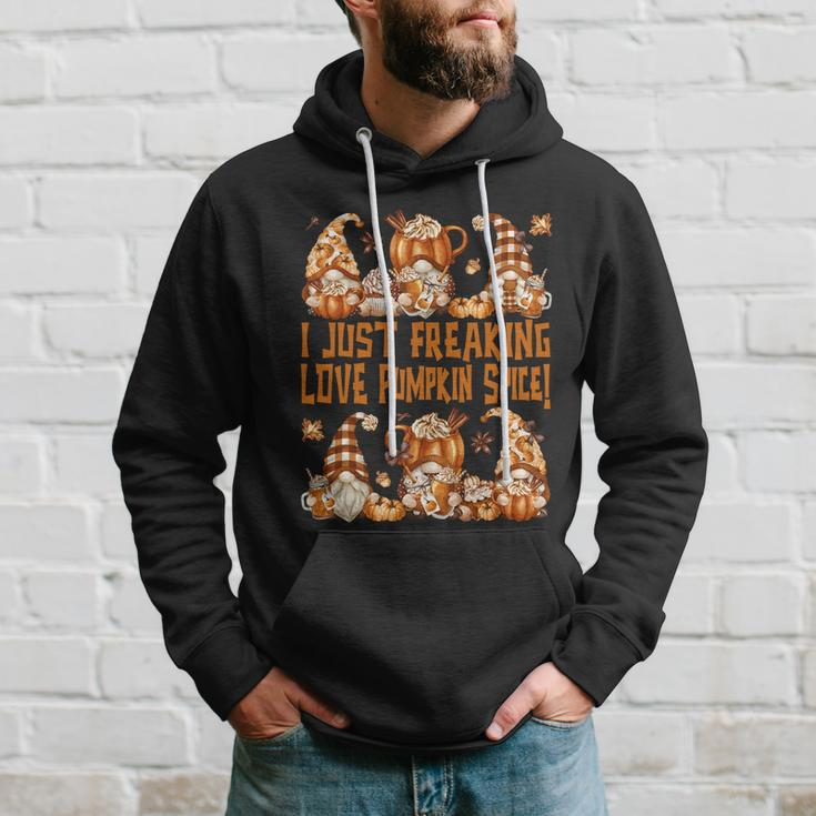 Funny Thanksgiving Gnome Freaking Loves Pumpkin Spice Gift Hoodie Gifts for Him