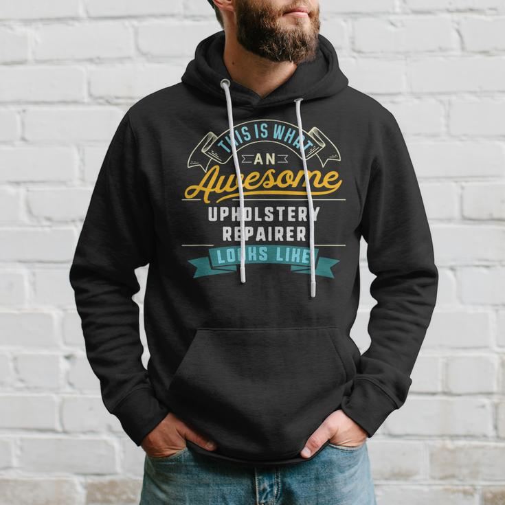 Funny Upholstery Repairer Awesome Job Occupation Men Hoodie Graphic Print Hooded Sweatshirt Gifts for Him