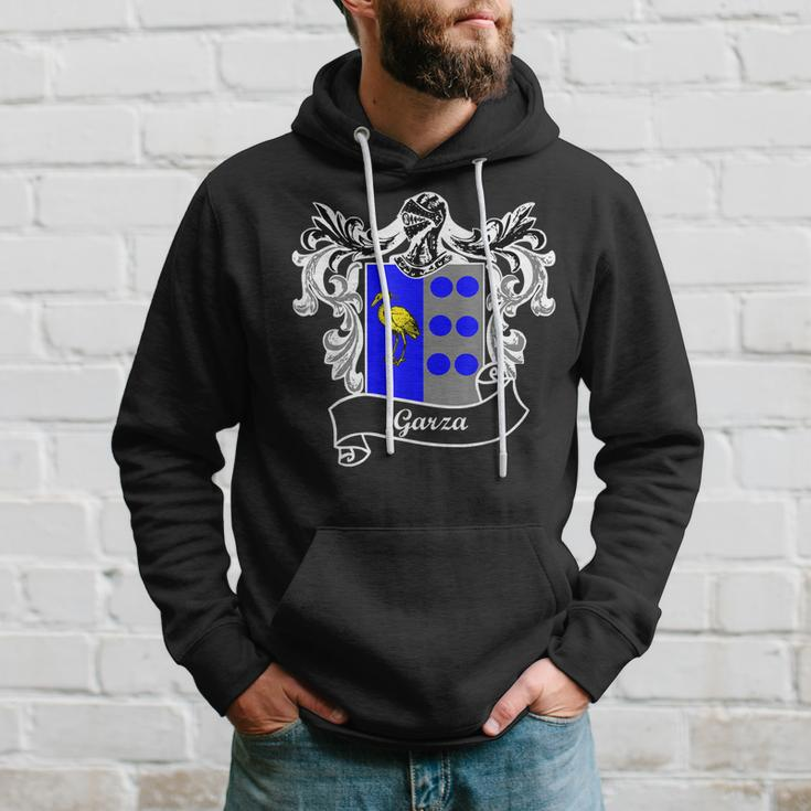Garza Coat Of Arms Surname Last Name Crest Men Hoodie Gifts for Him