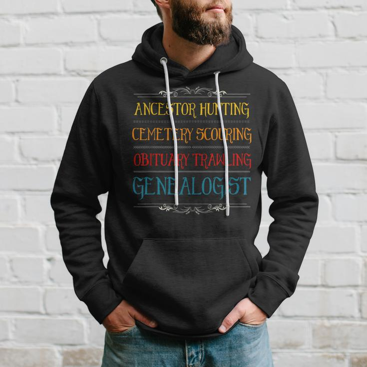 Genealogist History Tree Research Genealogy Family Historian Hoodie Gifts for Him