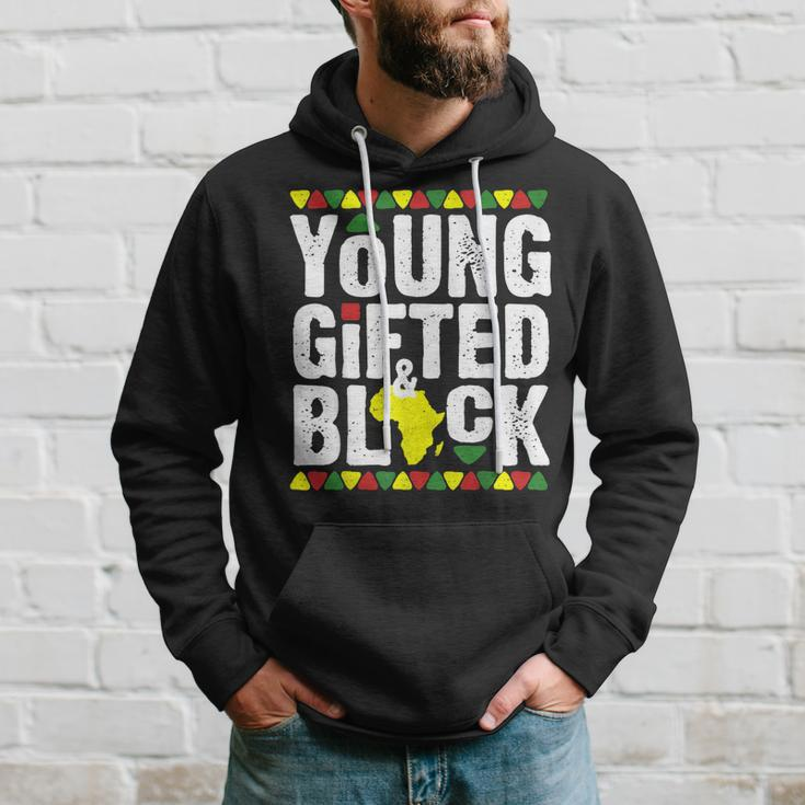 Gifted Young Black Dashiki African Pride History Month Magic V4 Hoodie Gifts for Him