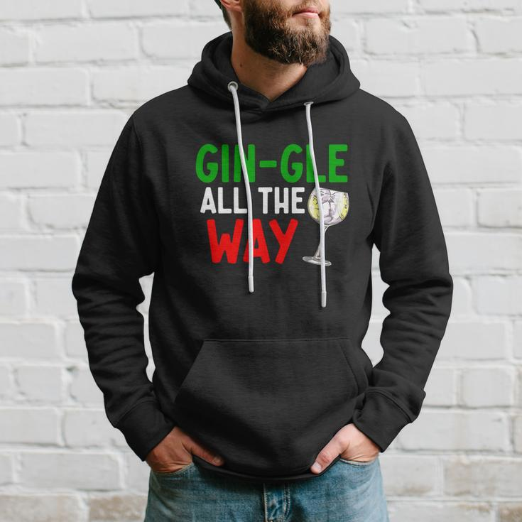 Gin Gle All The Way Christmas Shirt Hoodie Gifts for Him