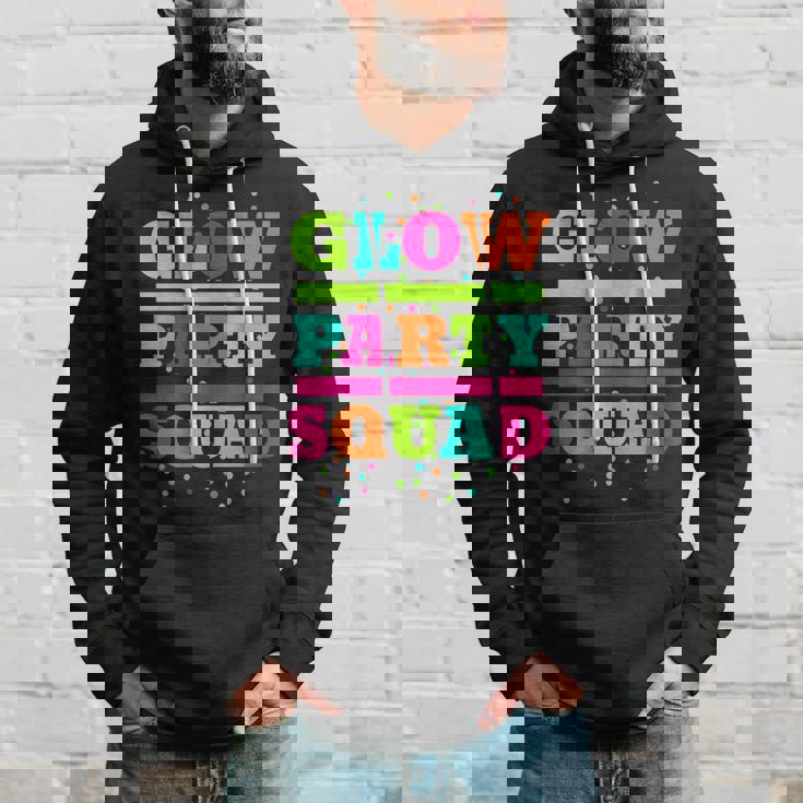 Glow Party Squad Neon Lights Party Lover Hoodie Gifts for Him Glow Party Squad Neon Lights Party Lover Hoodie Gifts for Him