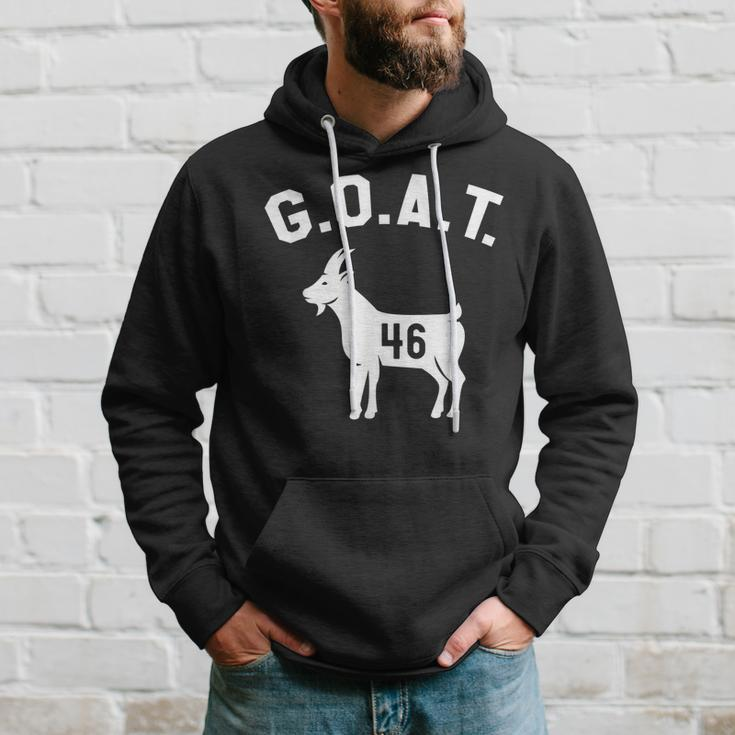Goat Number 46 Greatest Of All Time Dad Joke Hoodie Gifts for Him