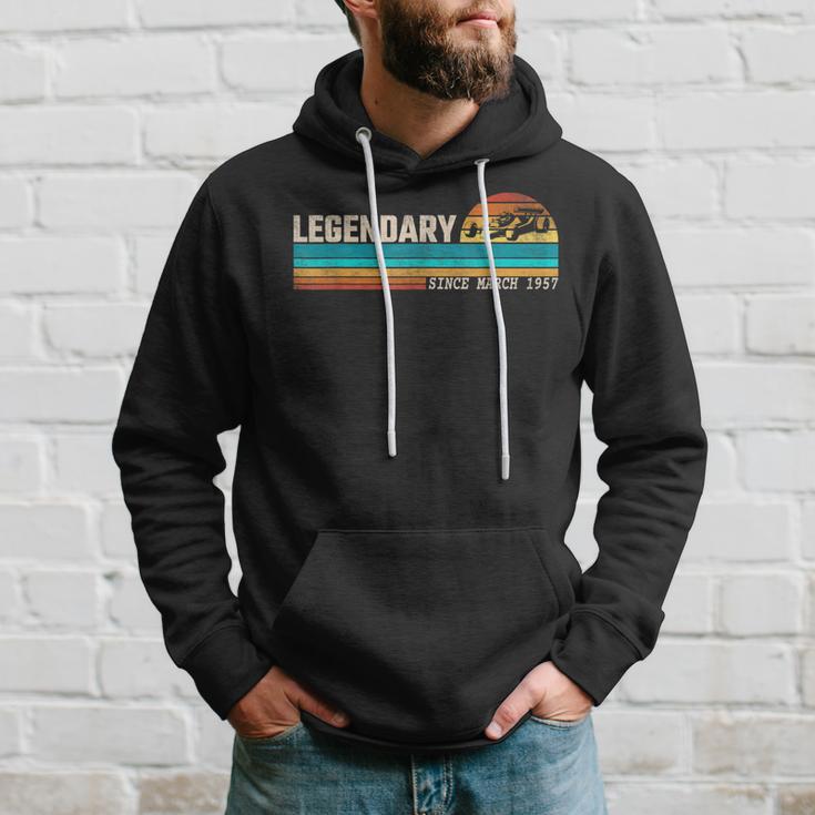 Gokart Driver Legend Seit März 1957 Geburtstag Hoodie Geschenke für Ihn