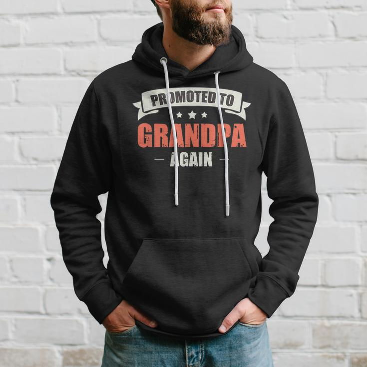 Grandpa Gift Promoted To Grandpa Again Gift For Mens Hoodie Gifts for Him